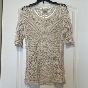 Crochet Beach Cover Up NWOT